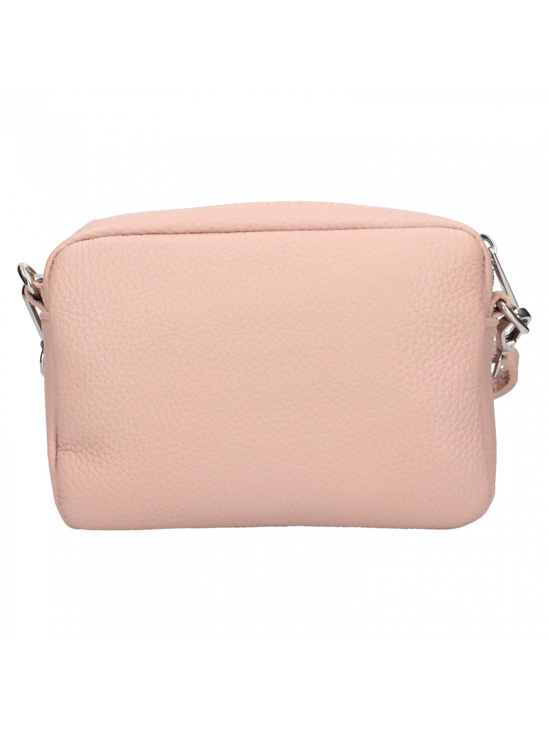 Dámská kožená crossbody kabelka Italia Marika – světle růžová